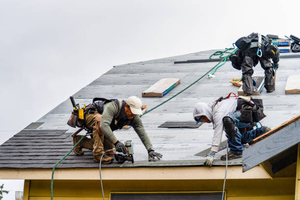 Professional Roof Installation technician working in Atkins, AR